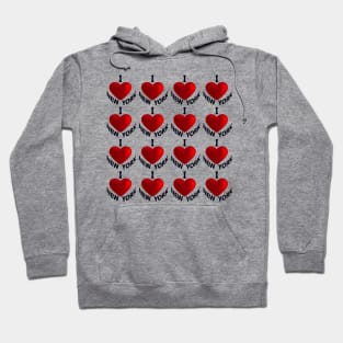 I Love New York Wallart Pattern Hoodie